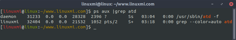 圖解 Linux下at延時任務和crontab定時任務命令