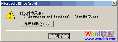 word打開文檔 Word2003基礎教程4 - 以只讀方式打開文檔