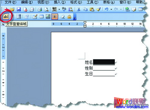 Word文檔受保護 巧用窗體域 讓Word文檔受保護不被刪除