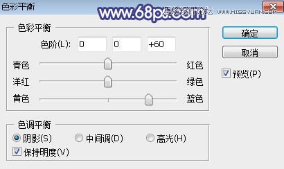 ps調出草地清純女孩藍色藝術效果