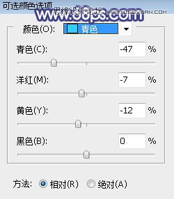 ps調出草地清純女孩藍色藝術效果