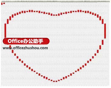 2015情人節，使用Excel繪制一顆紅心送給你最心愛的她（他）