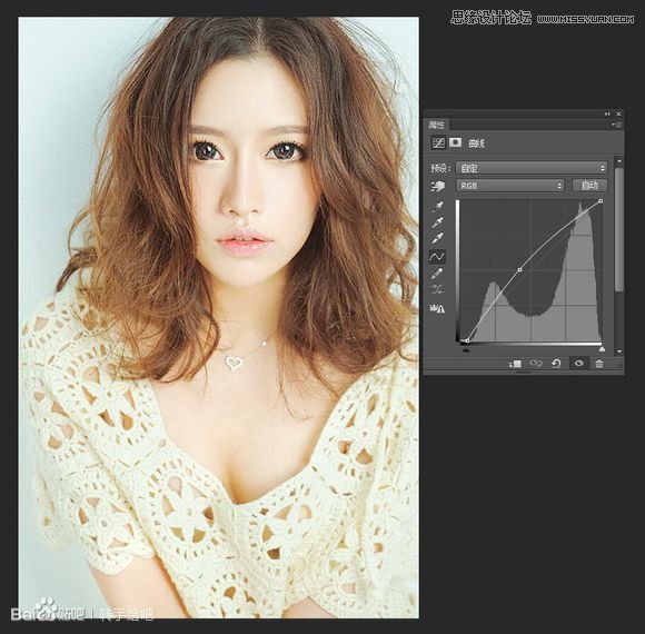 PS給清純女孩轉唯美手繪效果