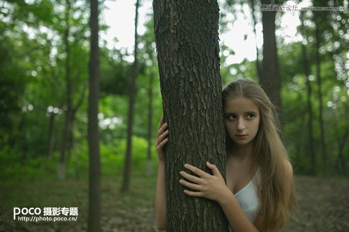 PS調出森林人像秋季唯美藝術效果