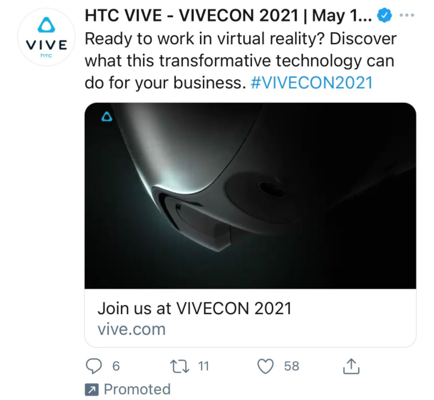 HTC 將于 5 月 11-12 日舉行 VIVECON 2021，有望發布兩款 VR 設備