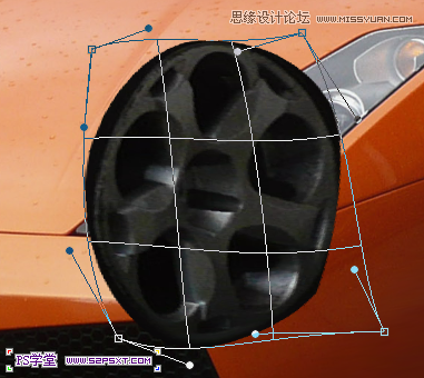 PS設計夢幻炫彩效果的跑車場景
