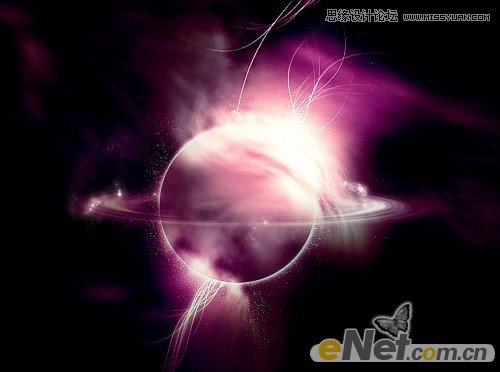 PS制作魔幻炫麗的宇宙行星教程