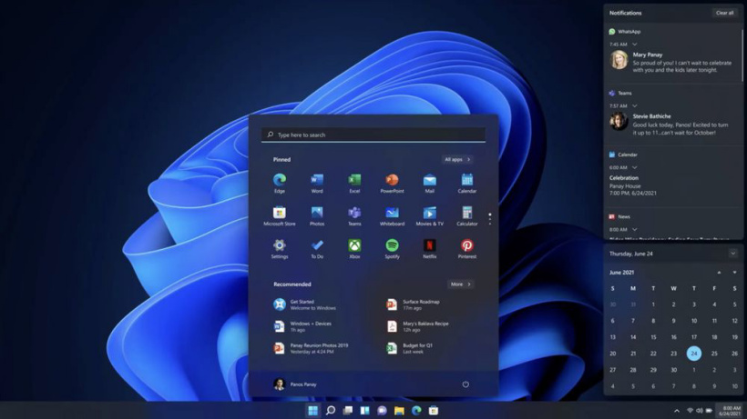 微軟 Win11 運行硬件最小需求配置公布：1GHz 64 位處理器，4GB 內存 / 64GB 存儲