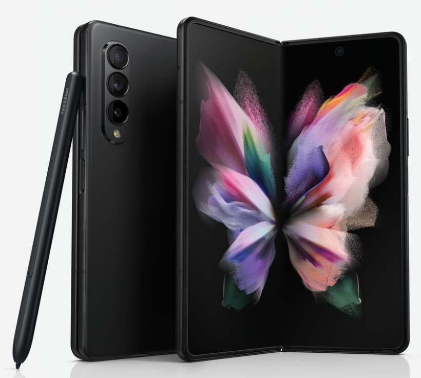 支持 S Pen 手寫筆,三星 Galaxy Z Fold 3 官圖曝光:比 Note 手寫筆更大