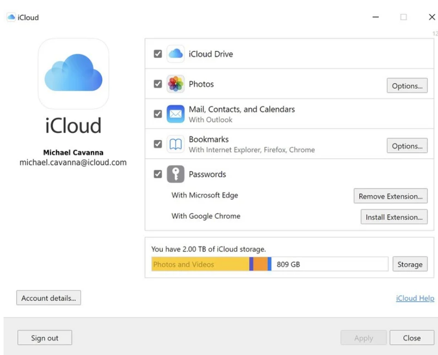 蘋果 iCloud Win11/Win10 桌面版 12.5 正式版發布:支持全新鑰匙鏈密碼管理器