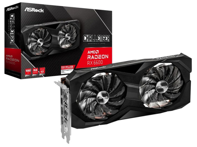 華擎發布 AMD RX 6600 系列顯卡：單/雙風扇設計，3358 元