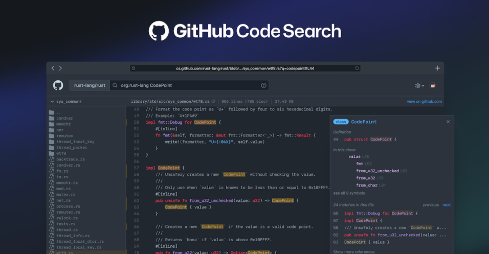 微軟 GitHub 大幅改進代碼搜索功能,已發(fā)布技術(shù)預(yù)覽版