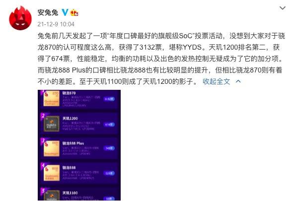 聯發科天璣1200口碑獲群贊,拿下年度口碑最佳旗艦級SoC榜單第二!