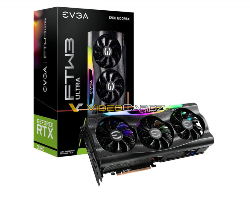 英偉達 RTX 3080 12GB 型號外觀曝光，消息稱今晚發布