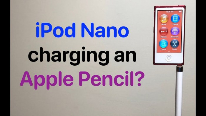 實(shí)測(cè)：蘋果 iPod Nano 7 可以為 Apple Pencil 充電