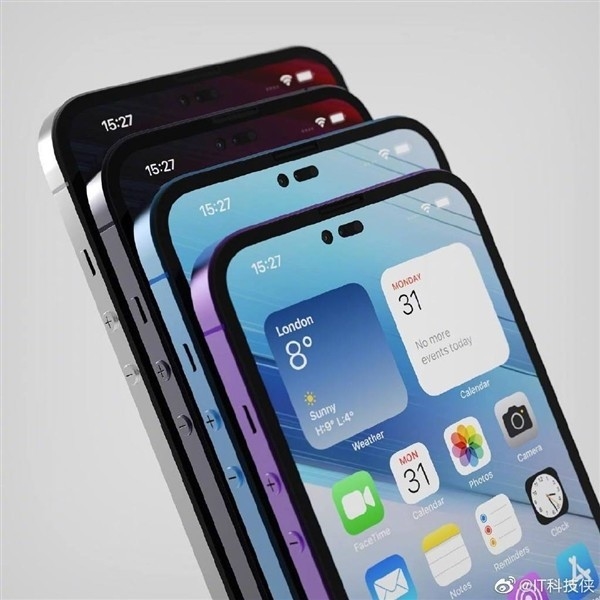 iPhone 14系列最新渲染圖來襲：挖孔又有變化 看完放心了