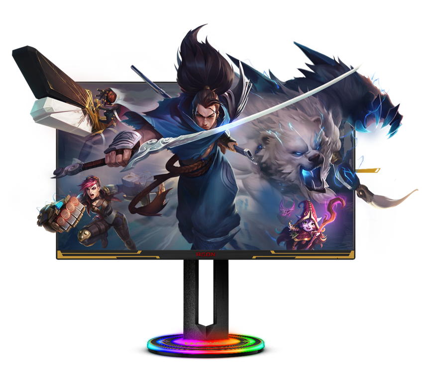AOC 《英雄聯(lián)盟》深度定制顯示器上架：2K 170Hz，2999 元