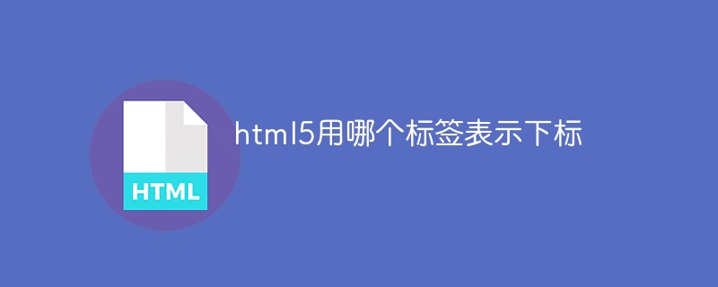 html5用哪個標簽表示下標