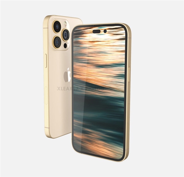 iPhone 14 Pro超清概念圖曝光：獨特挖孔屏、“土豪金”回歸