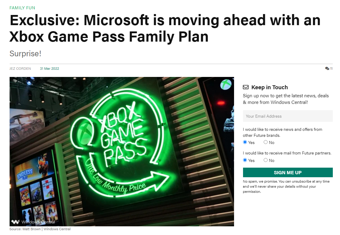 消息稱微軟將為 Xbox 推出 XGP 家庭會員，五個人組團(tuán)買更劃算