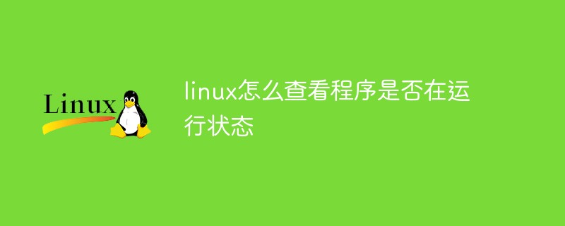 linux怎么查看程序是否在運行狀態