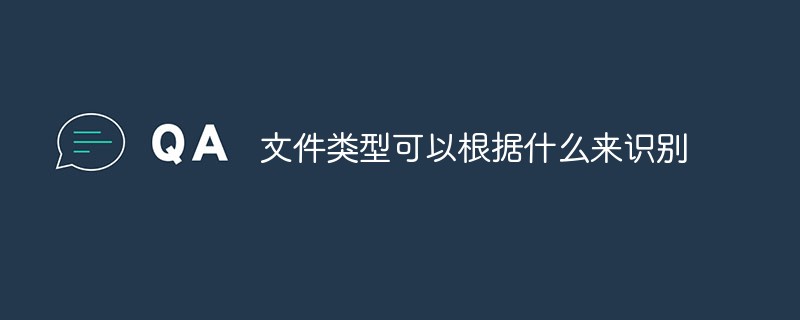 文件類(lèi)型可以根據(jù)什么來(lái)識(shí)別