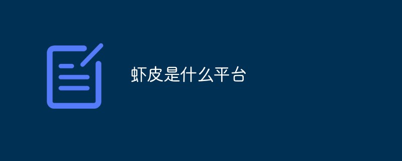 蝦皮是什么平臺(tái)