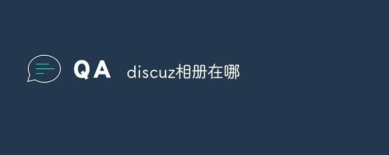 discuz相冊在哪