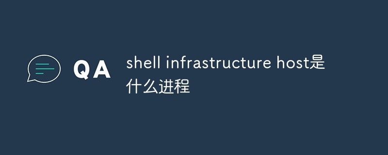 shell infrastructure host是什么進(jìn)程