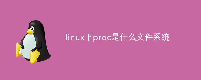 linux下proc是什么文件系統